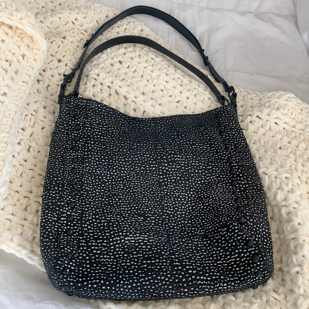 Loeffler Randall Studded Stingray Hobo bag with detachable strap